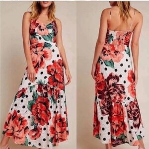FARM Rio Floral Eyelet Maxi Dress